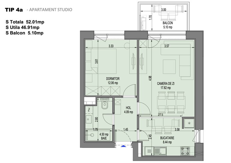 Nusco City Faza 2, Sos. Pipera 48, de vanzare apartament 2 camere.